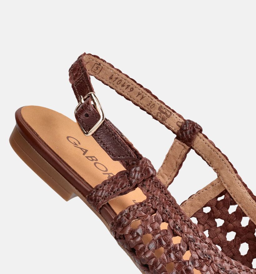 Gabor Ballerines en Brun fonc&eacute; pour femmes (371162)