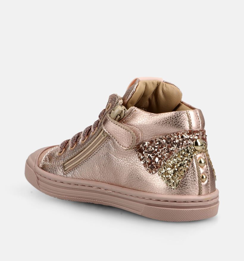 STONES and BONES Myra Roze Sneakers met Veter en Rits voor meisjes (381393) - geschikt voor steunzolen