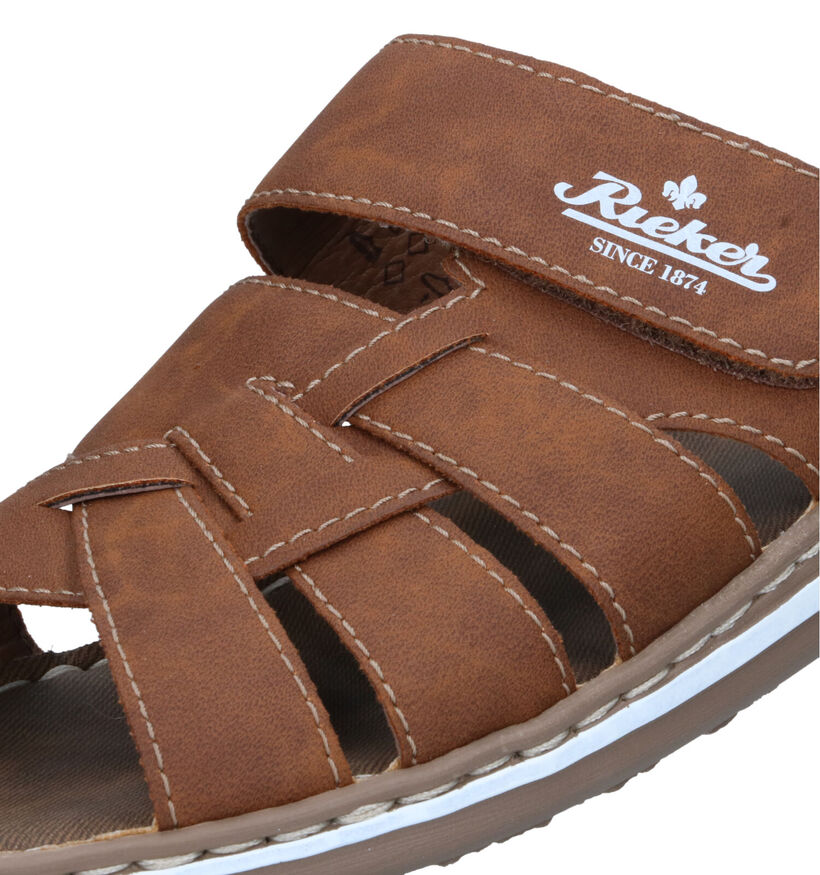 Rieker Nu-pieds casual en Cognac pour hommes (323613)