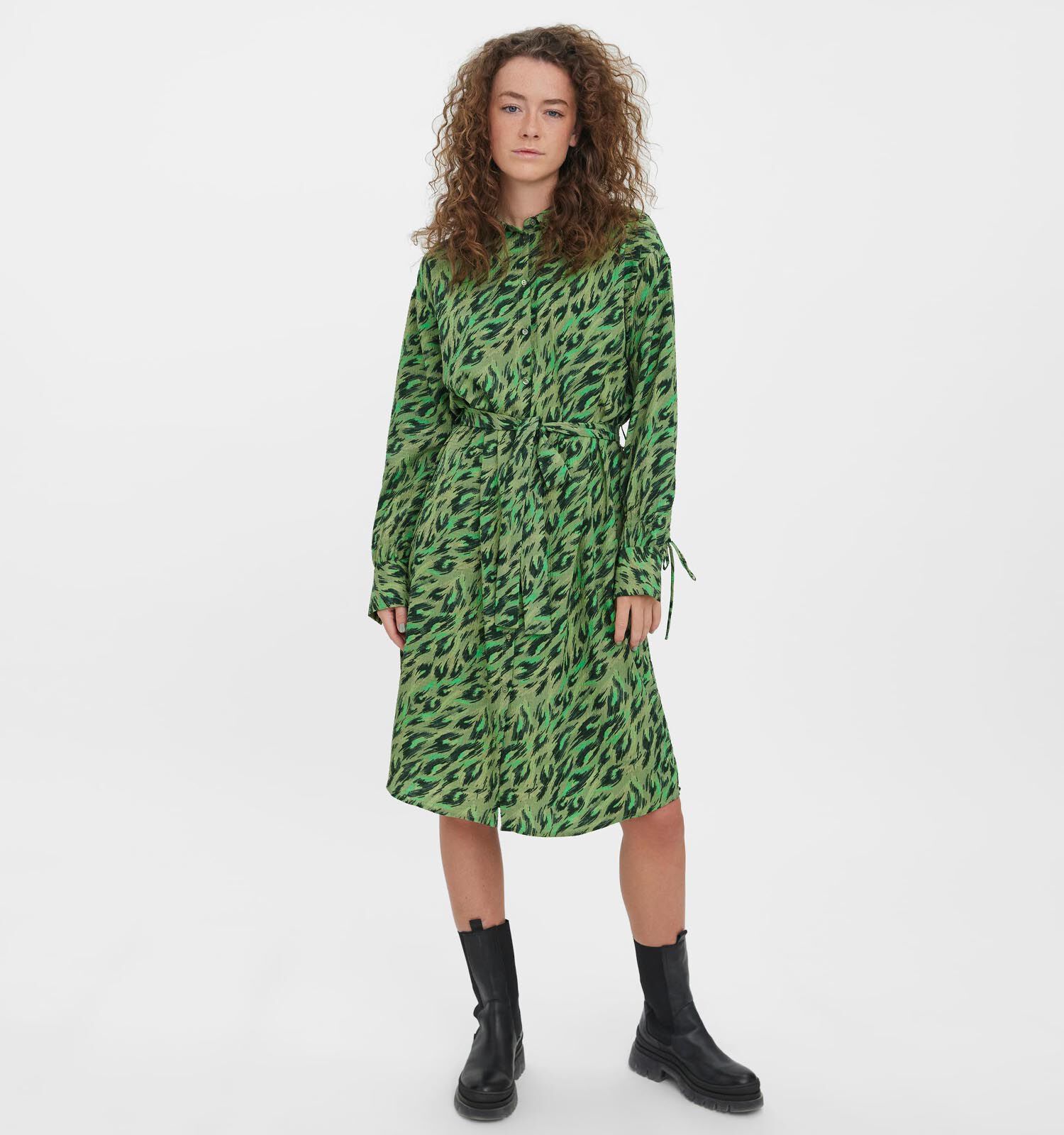 Vero Moda Freja Groen Hemdkleed Dames Kleedjes Online op TORFS.BE