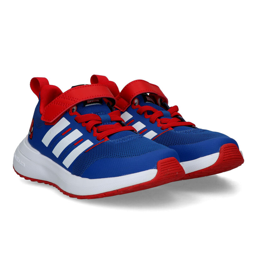 adidas Fortarun 2.0 Spiderman Blauwe Sneakers voor jongens (318834)