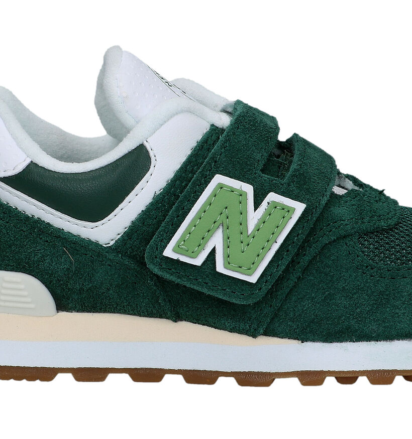 New Balance PV574 Groene Sneakers voor jongens (319260) - geschikt voor steunzolen