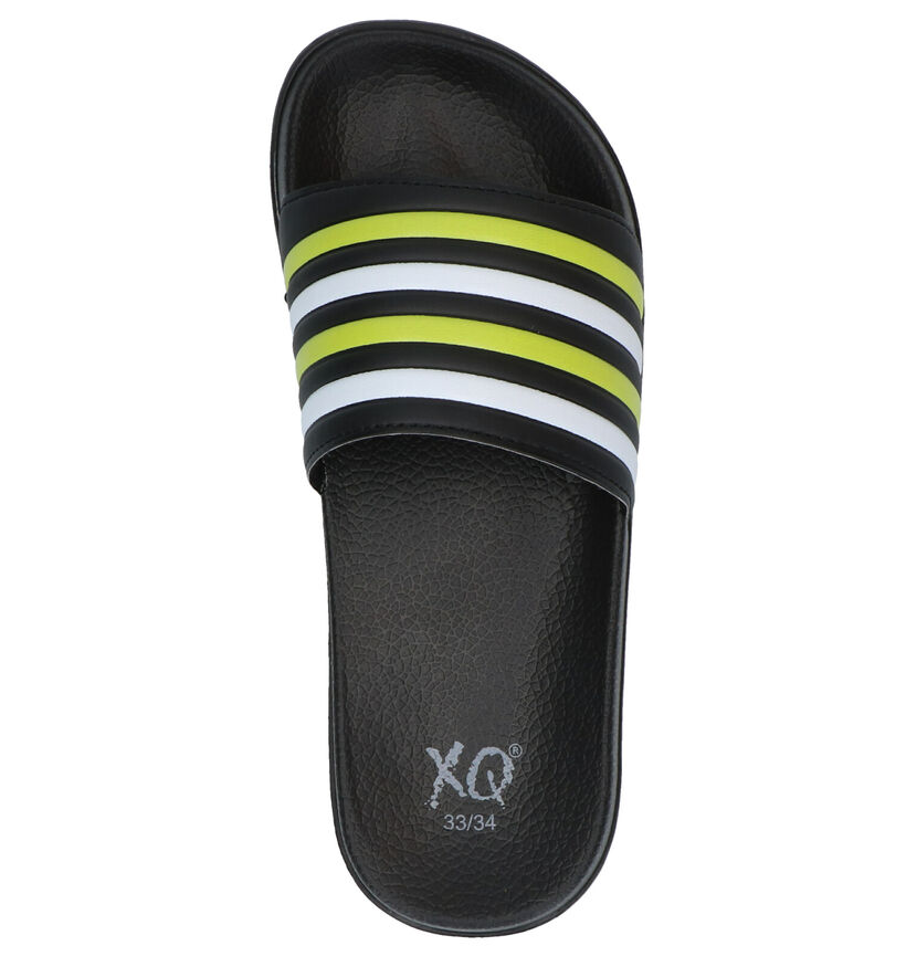 XQ Zwarte Slippers in kunststof (284448)