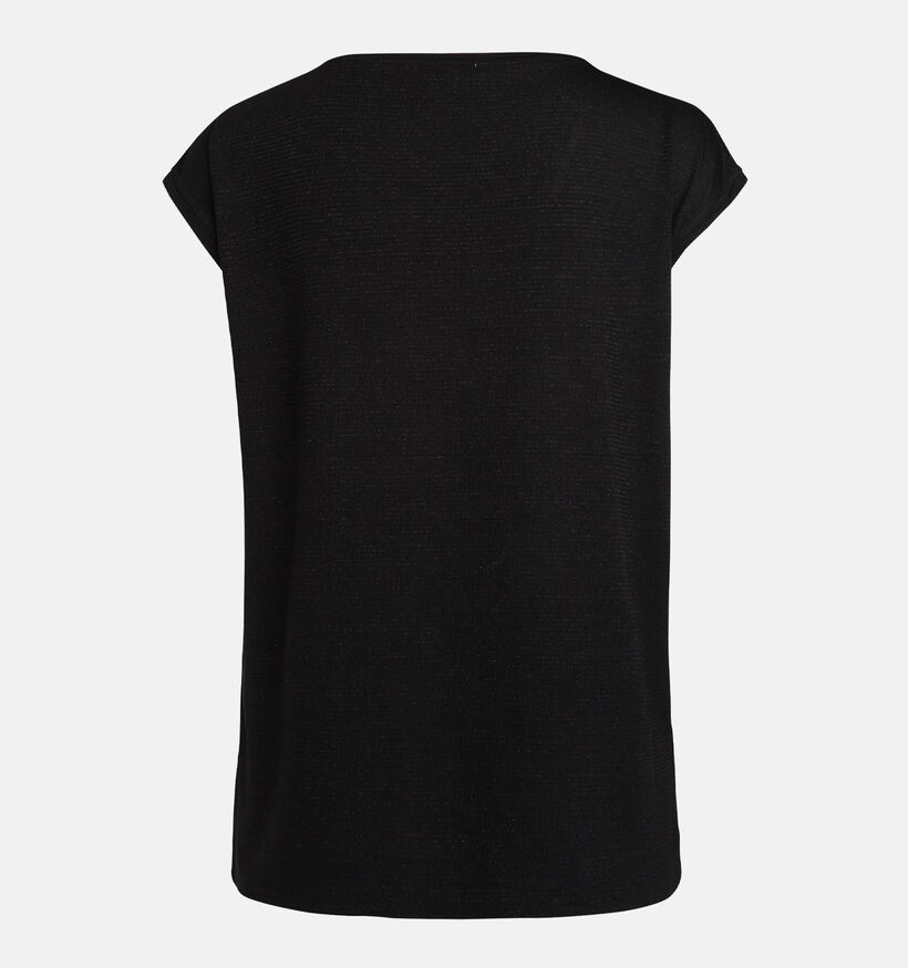 Pieces Billo Zwart Gestreept T-shirt voor dames (332838)