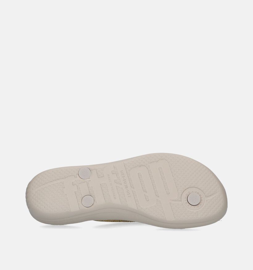 Fitflop Iqushion Sparkle Zwarte Teenslippers voor dames (368675)