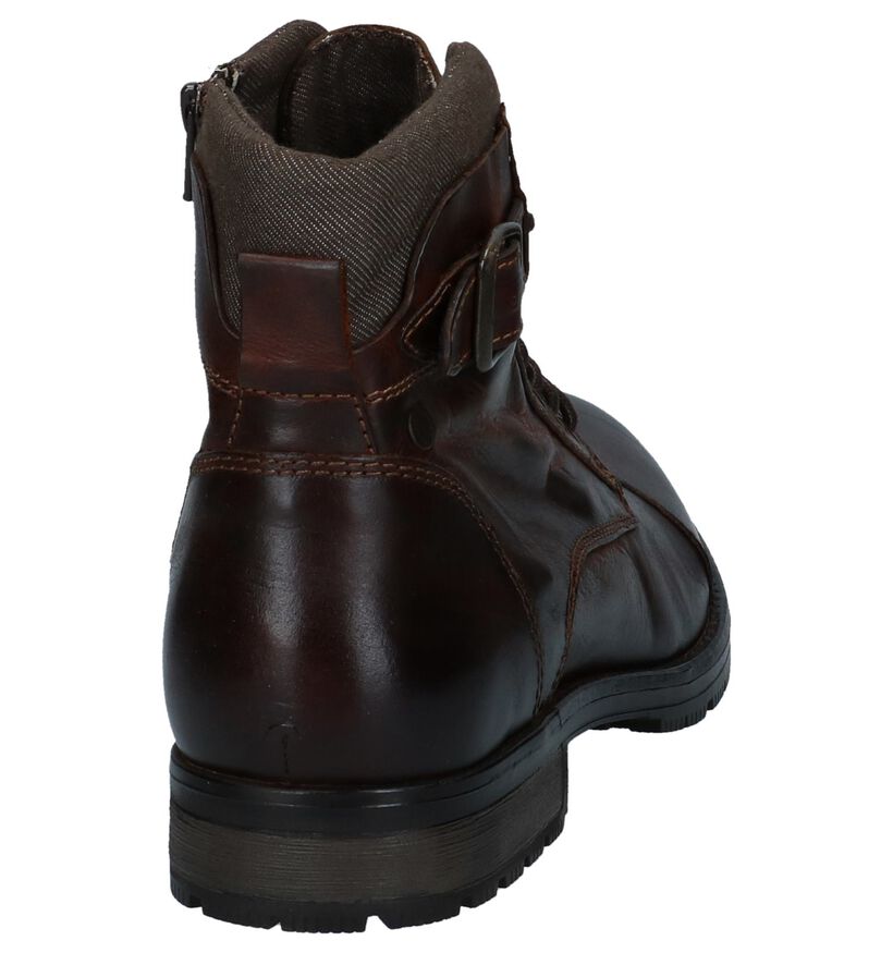 Jack & Jones Bruine Boots in leer (256275)