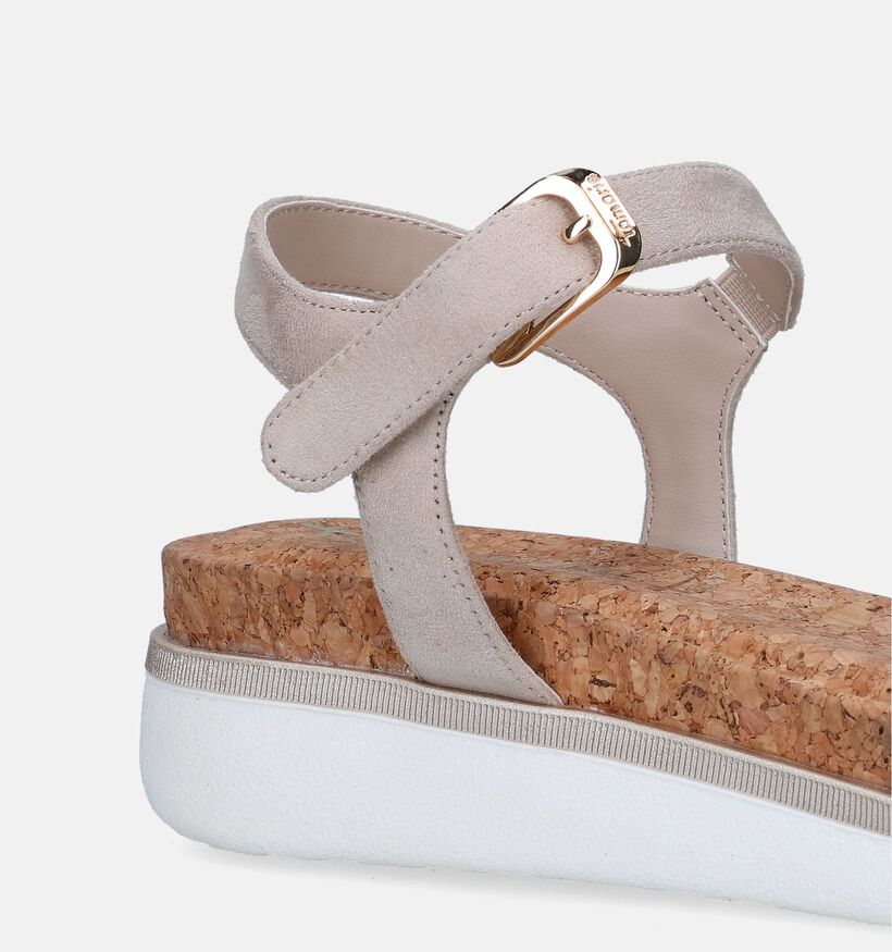 Tamaris Sandales compensées en Beige pour femmes (335496)