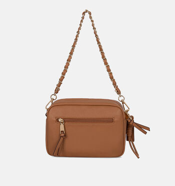 Laurent David Schoudertassen Oranje/Cognac/Blauw