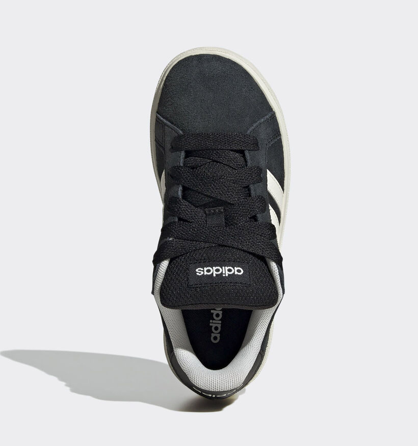 Adidas Grand Court 00s K Baskets basses en Noir pour gar&ccedil;ons (372631)