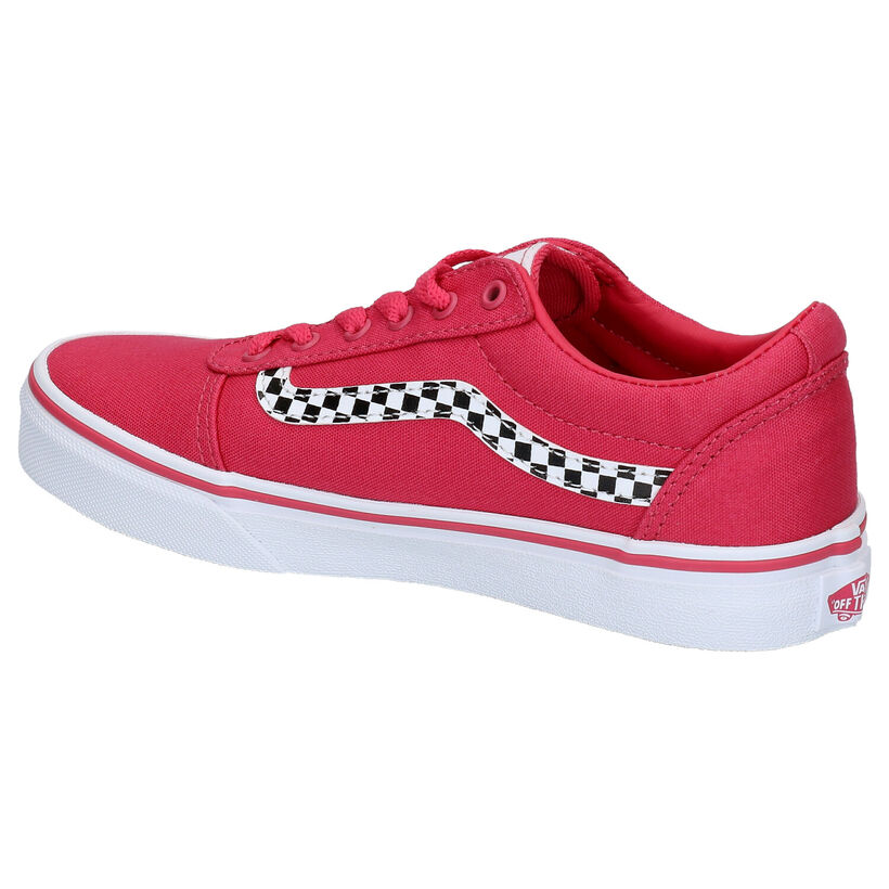 Vans Ward Roze Sneakers in stof (285715)