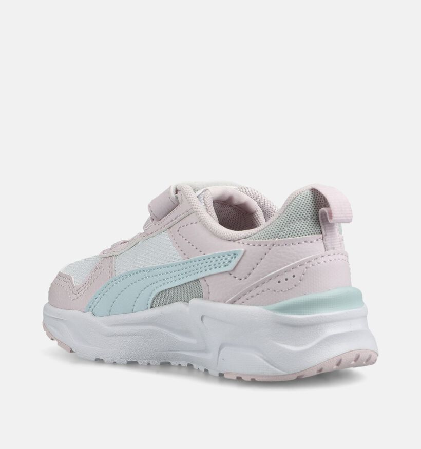 Puma Trinity Roze/Witte Sneakers voor meisjes (375581) - geschikt voor steunzolen