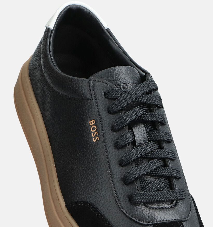 BOSS Kieran Tenn Zwarte Veterschoenen voor heren (361748) - geschikt voor steunzolen