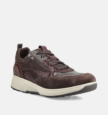 Xsensible Low Sneakers Wit/Bruin/Taupe/Blauw/Brons