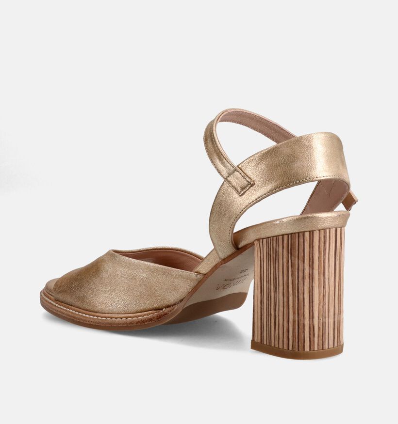 Zinda Sandales &agrave; talons en Or pour femmes (373652)