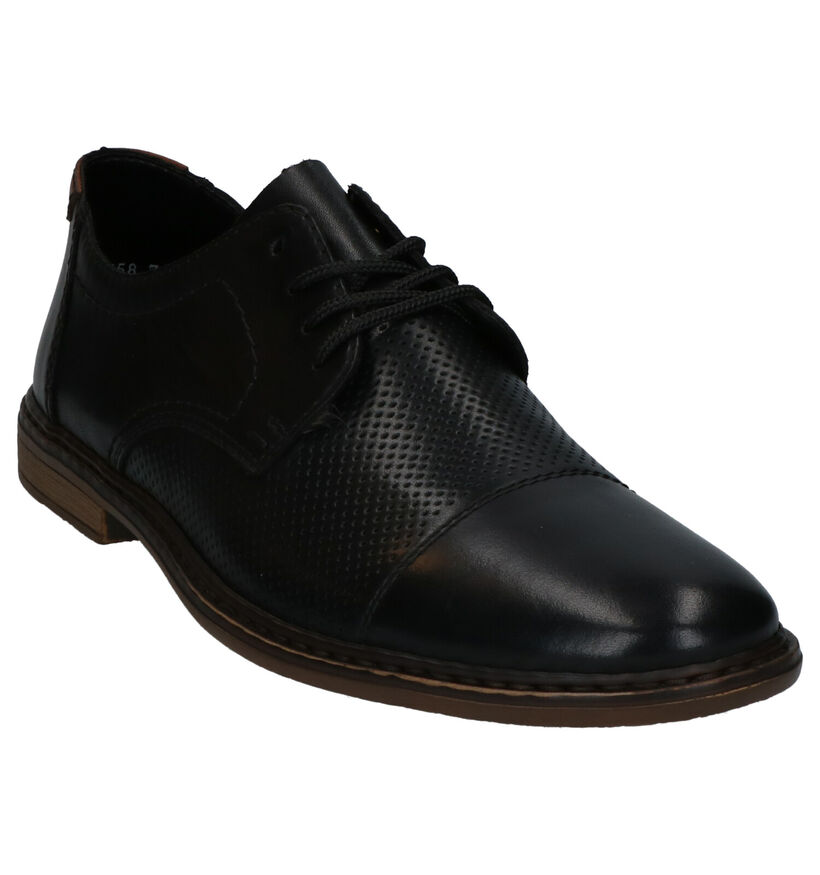 Rieker Chaussures habillées en Noir en cuir (273575)