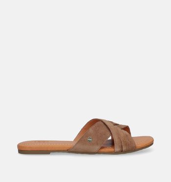 Slippers cognac