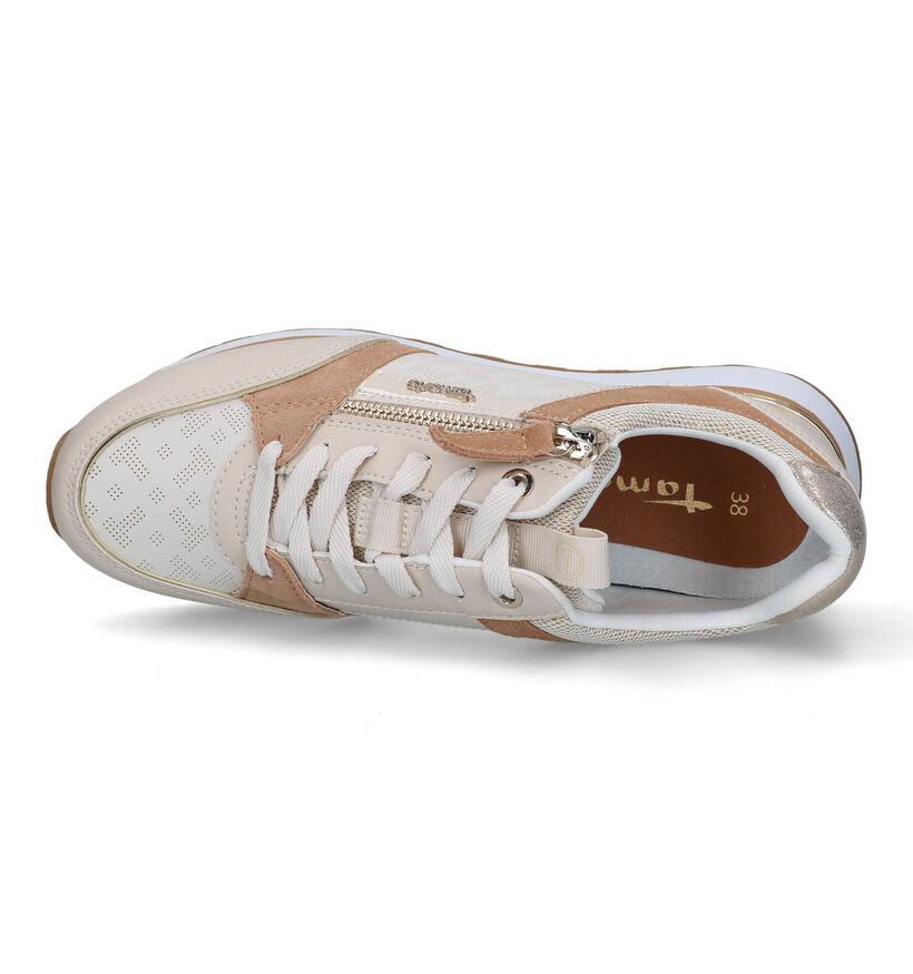 Tamaris Beige Sneakers voor dames (320533) - geschikt voor steunzolen