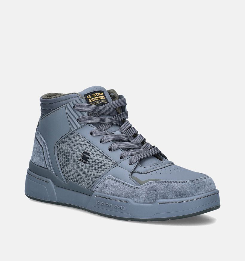 G-Star Attacc Mid Lay M Baskets en Gris pour hommes (345641) - pour semelles orthopédiques