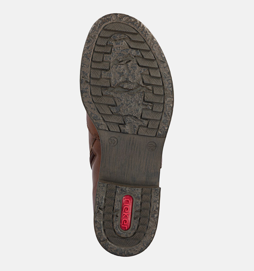 Rieker Bottines Chelsea en Cognac pour femmes (379969) - pour semelles orthop&eacute;diques