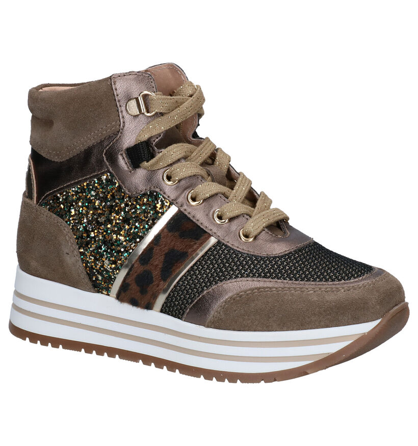 NeroGiardini Chaussures hautes en Taupe en simili cuir (297735)