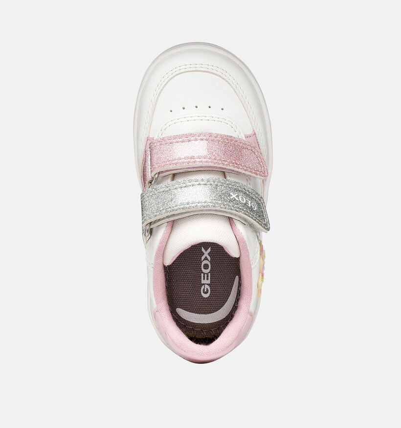 Geox Eclyper Witte Sneakers Pastel voor meisjes (368437) - geschikt voor steunzolen
