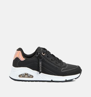 Skechers Memory Foam Low Sneakers Zwart/Wit