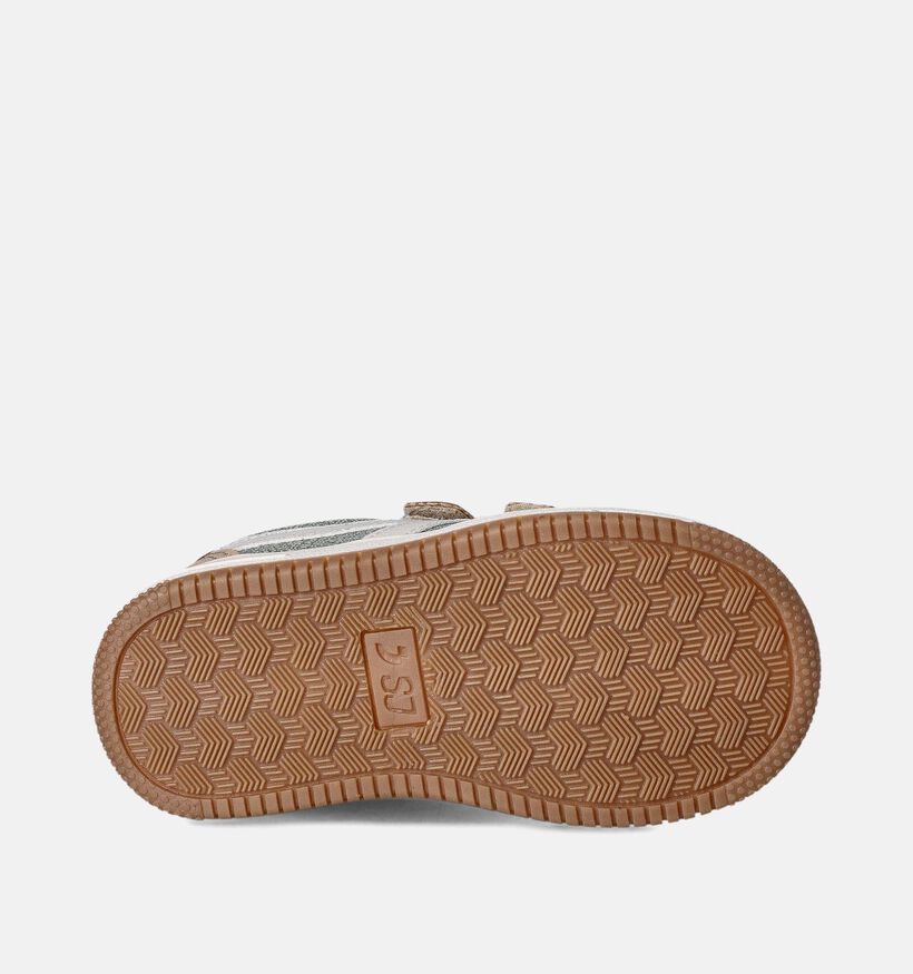 SJ Beige Velcroschoenen voor meisjes, jongens (354464) - geschikt voor steunzolen