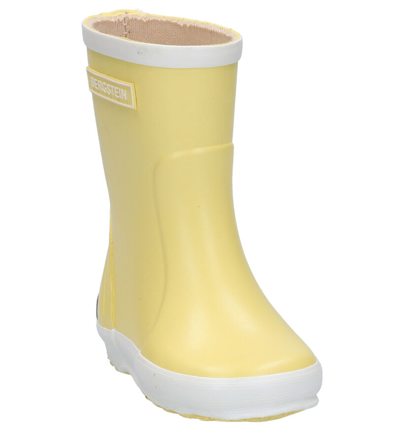 Bergstein Bottes de pluie en Jaune pour filles, garçons (280577) - pour semelles orthopédiques