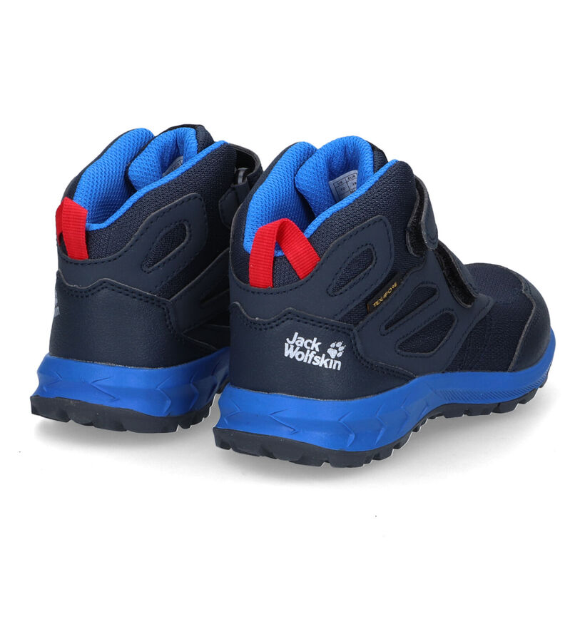 Jack Wolfskin Woodland Chaussures de randonnée en Bleu en simili cuir (307740)