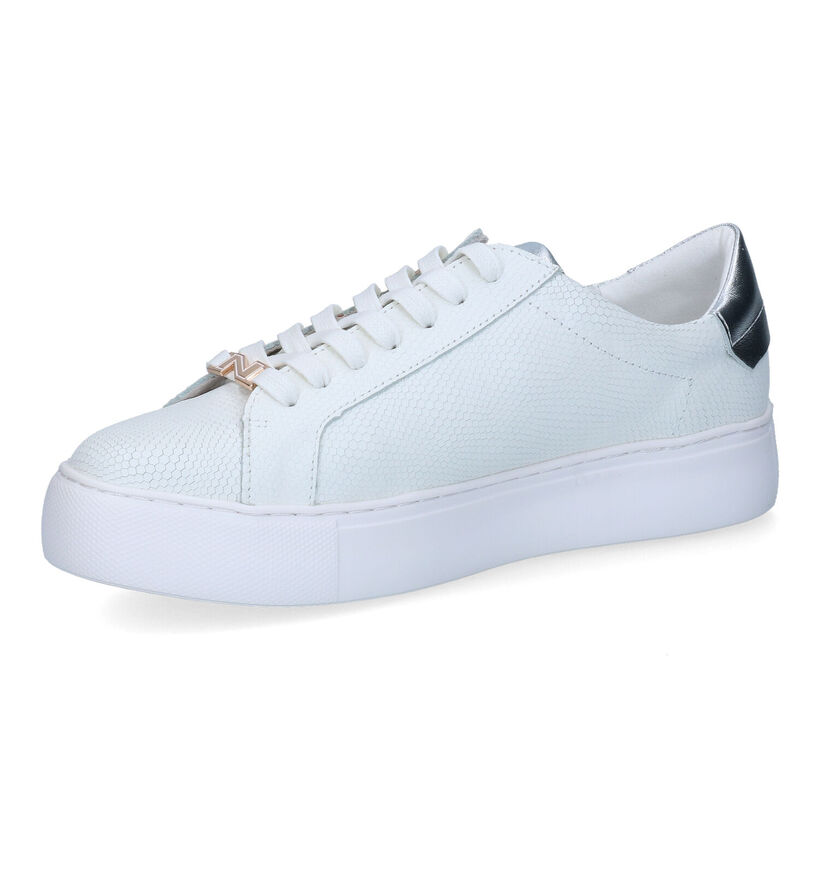 Nathan-Baume Baskets habillées en Blanc en cuir (308373)