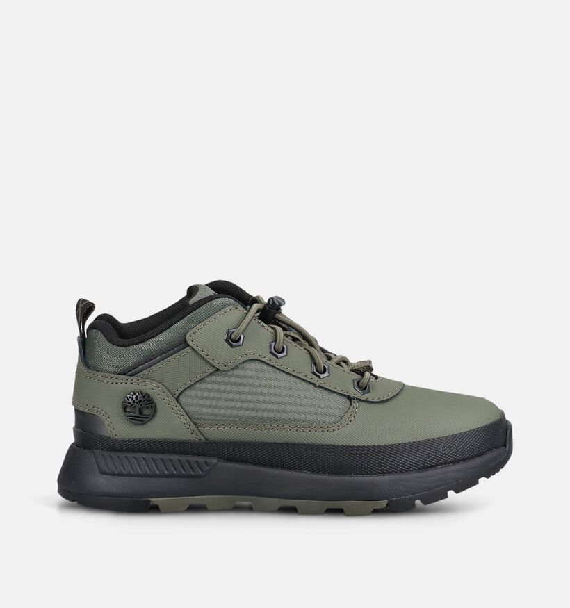 Timberland Field Trekker Low Face Up Baskets basses en Vert pour gar&ccedil;ons (377360) - pour semelles orthop&eacute;diques
