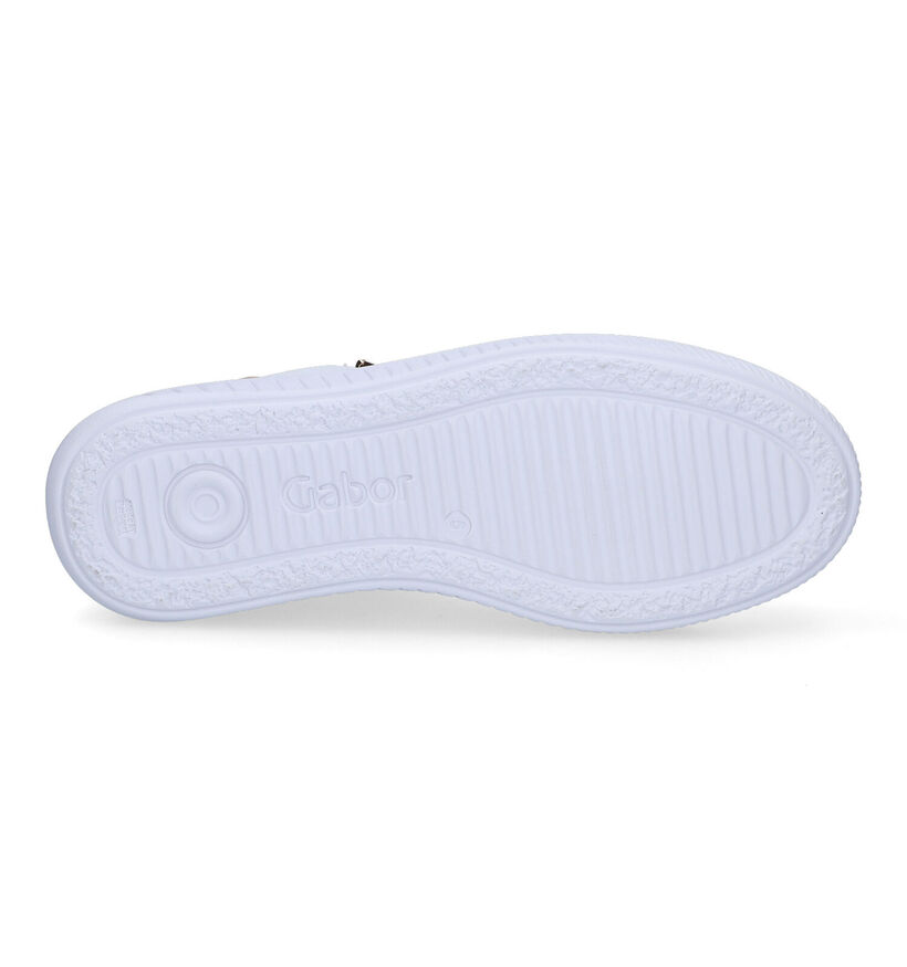 Gabor OptiFit Witte Sneakers in leer (308431)