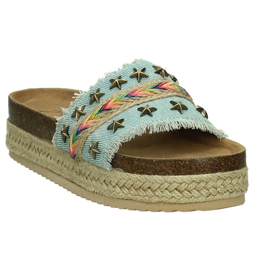 Slipper Coolway Samba Multicolor met Dikke Zolen en Sterretjes, , pdp