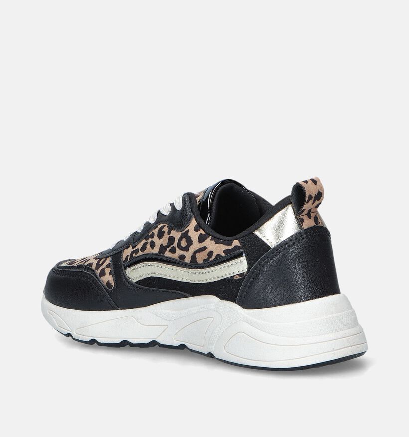 Posh by Poelman Baskets casual en Noir pour femmes (354047) - pour semelles orthopédiques