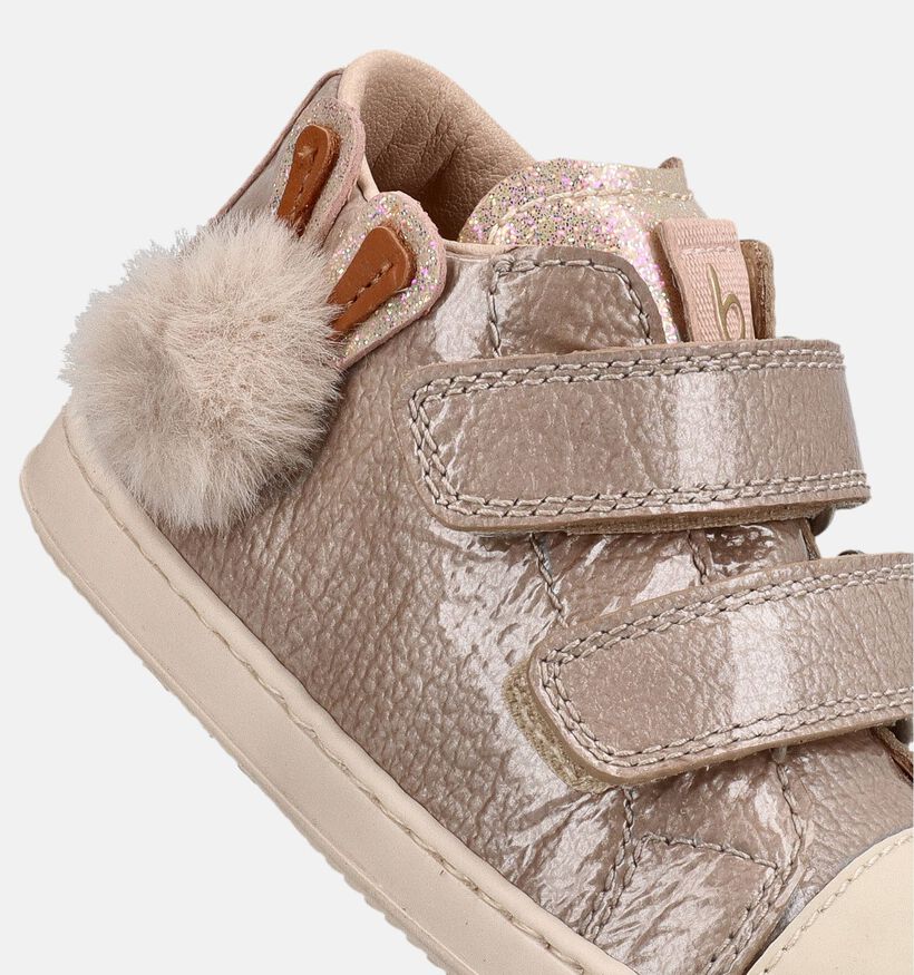 Beberlis Donkerbeige Boots met Velcro voor meisjes (380662)