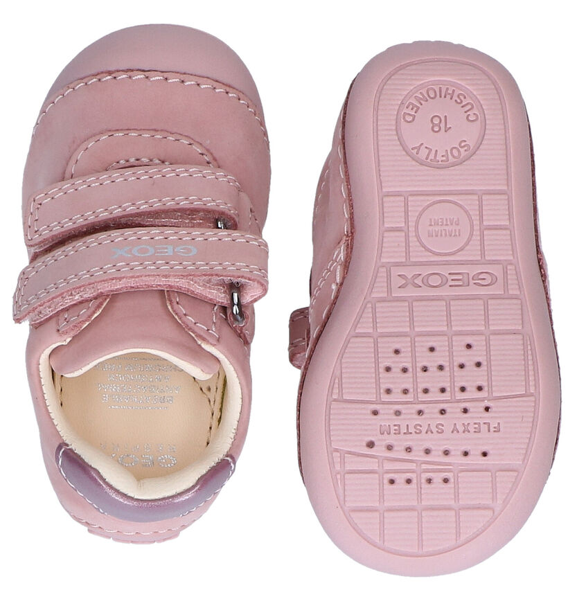 Geox Tutim Chaussures bébé en Rose en nubuck (286941)