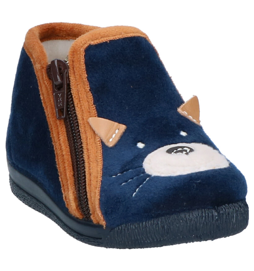 Bellamy Kouak Blauwe Pantoffels in stof (262439)