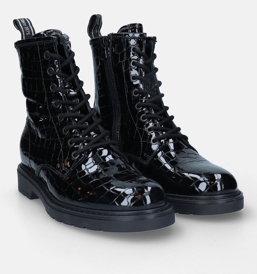NeroGiardini Zwarte Veterboots voor dames (329892)