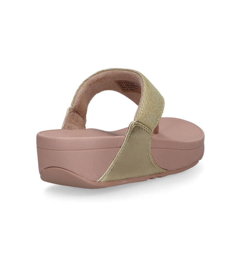 FitFlop Lulu Shimmerlux Gouden Teenslippers voor dames (320469)