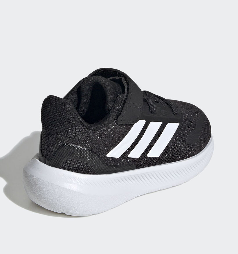 adidas RunFalcon 5 Baskets en Noir pour filles, garçons (350247) - pour semelles orthopédiques
