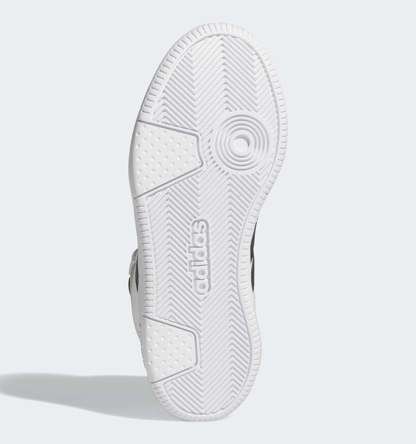 adidas Hoops Mid Classic Baskets montantes en Blanc pour gar&ccedil;ons (375380)