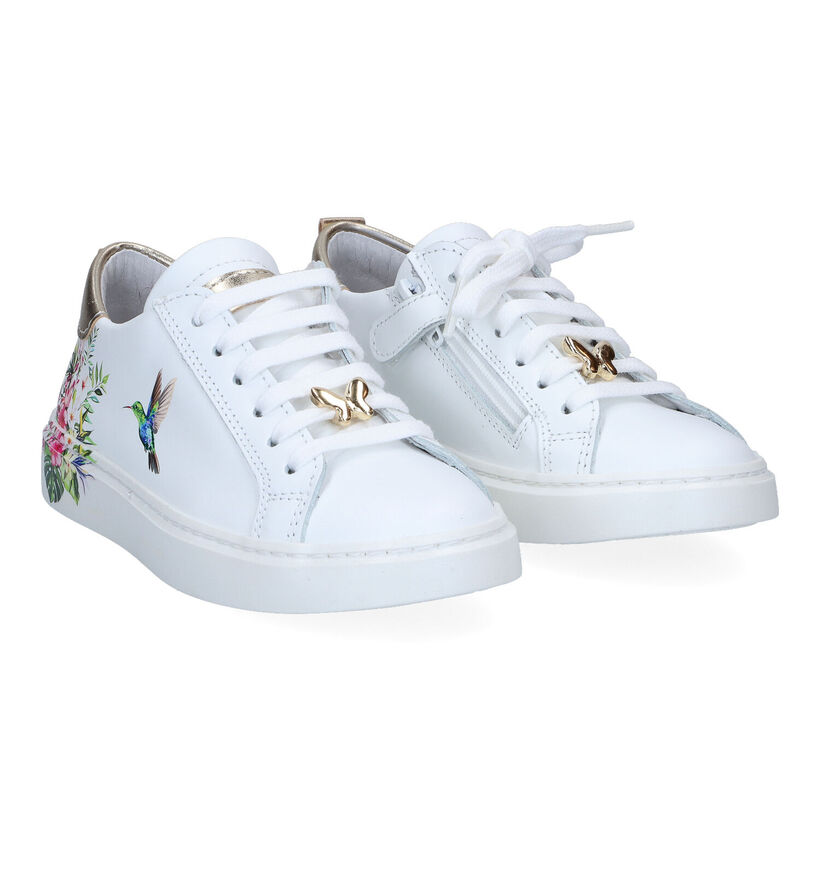 Bana & Co Witte Veterschoenen voor meisjes (306598)