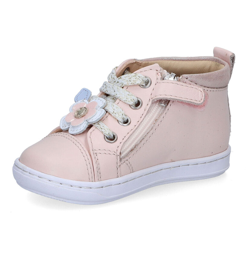 Shoo Pom Bouba Spring Chaussures à lacets en Rose pour filles (304742) - pour semelles orthopédiques