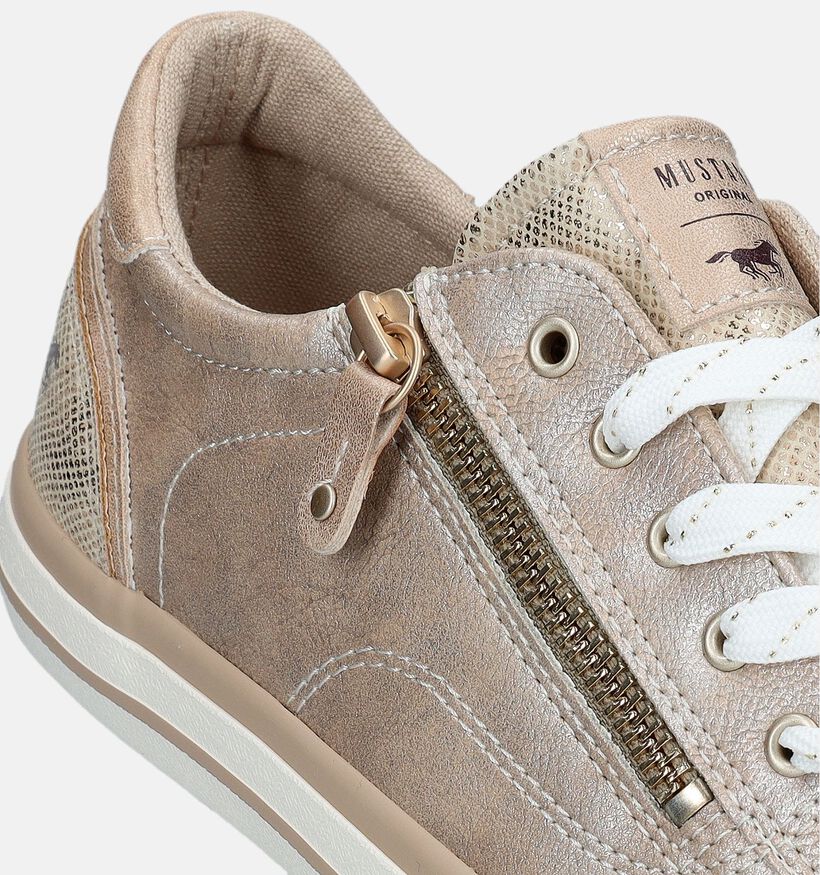 Mustang Gouden Veterschoenen voor dames (351243)