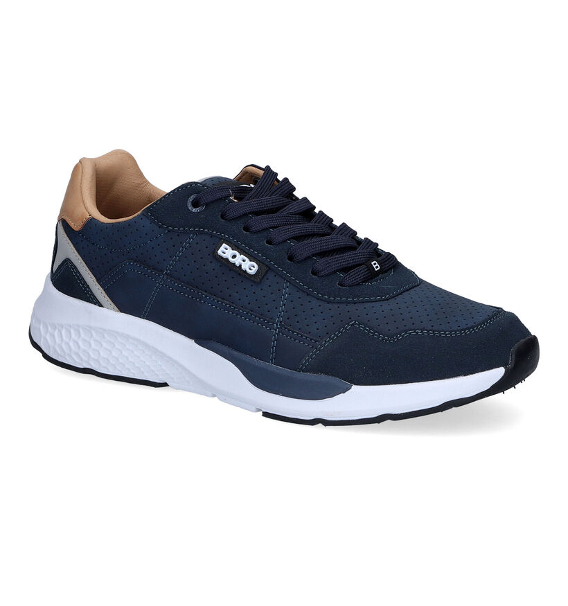 Björn Borg Baskets basses en Bleu foncé pour hommes (349595) - pour semelles orthopédiques