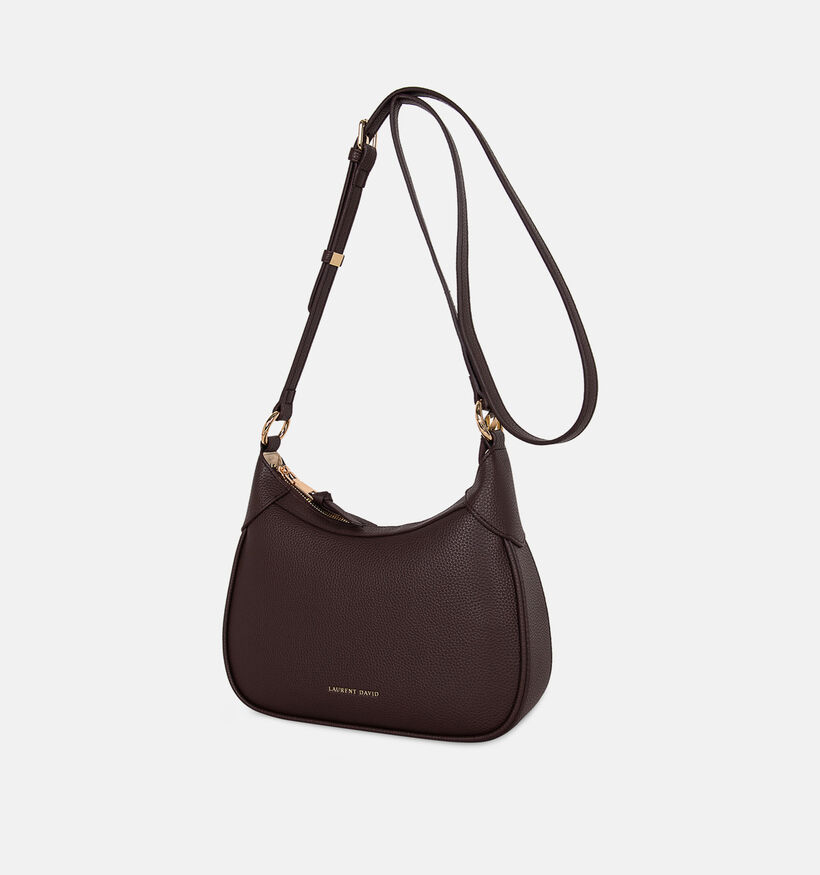 Laurent David Donkerbruine Schoudertas voor dames (381552)