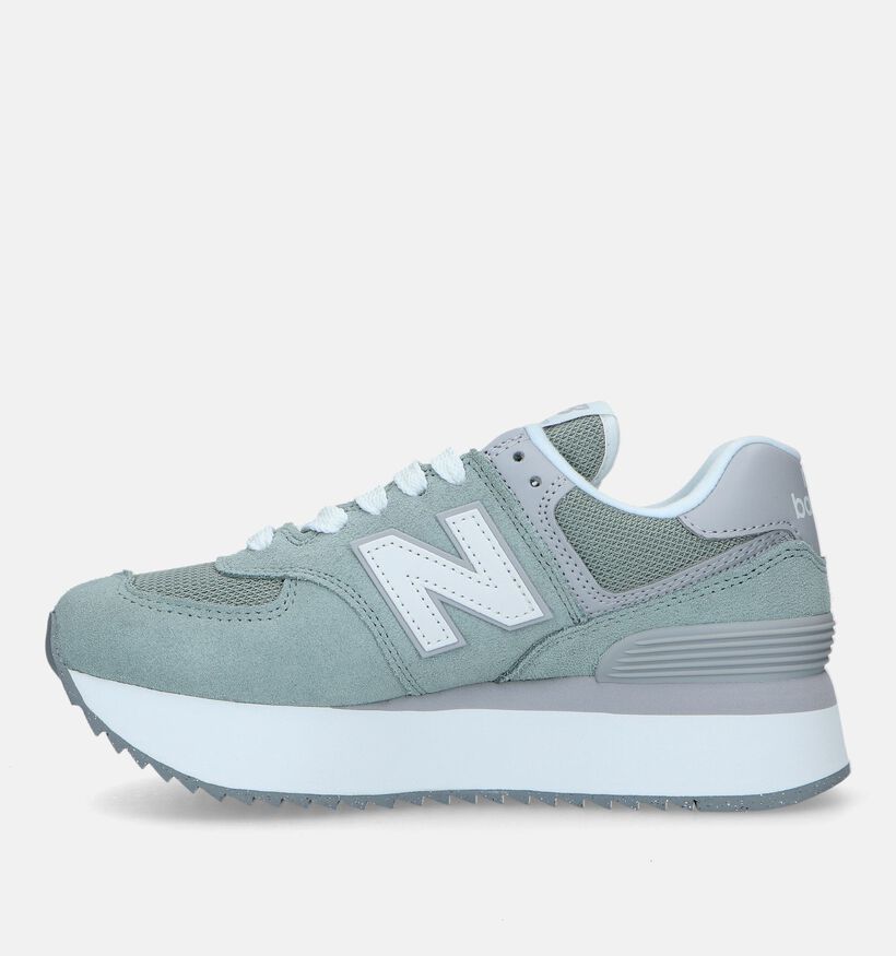 New Balance WL 574 Baskets en Violet pour femmes (327408) - pour semelles orthop&eacute;diques
