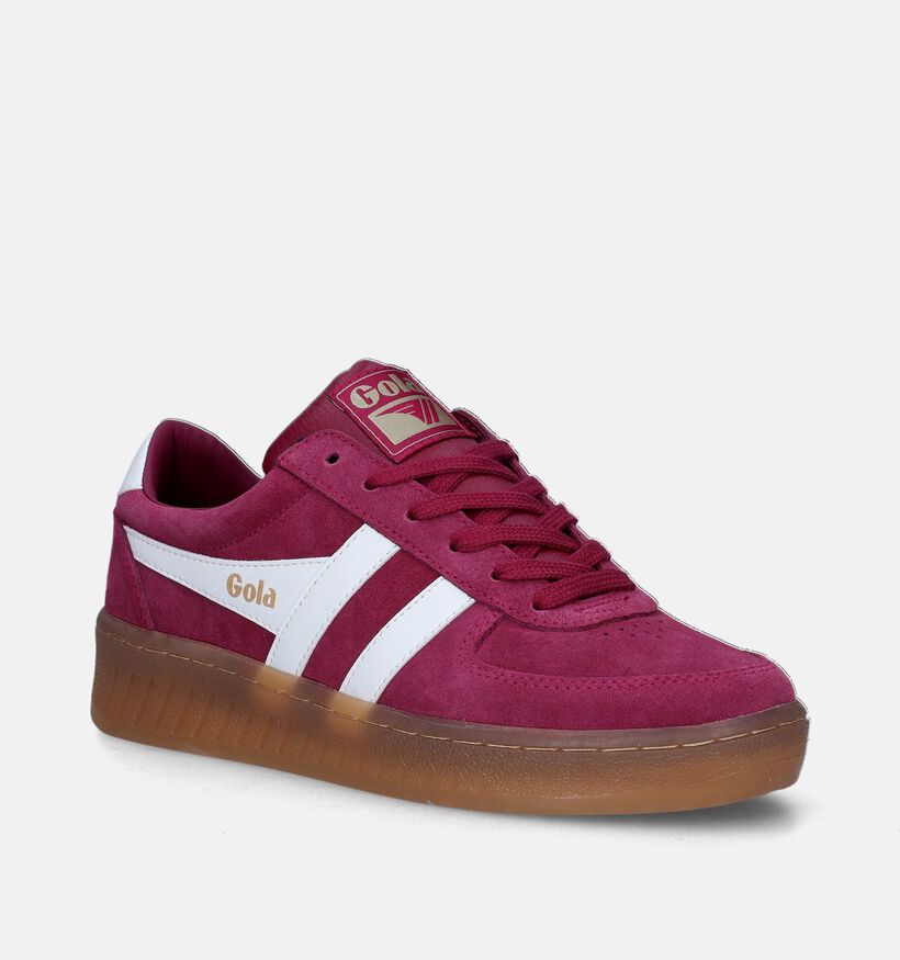 Gola Grandslam Suede CLA58 Rode Sneakers voor dames (345097) - geschikt voor steunzolen