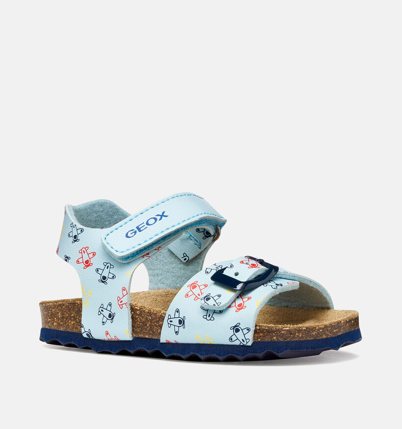 Geox B Chalki Sandales pour b&eacute;b&eacute; en Bleu pour gar&ccedil;ons (368861)