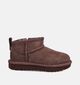 UGG Classic Ultra Mini Bottes d'hiver en Marron fonc&eacute; pour filles (377998)